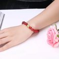 thumbnail image 7 of EOEMY Antique Silver Plated Bracelet Adjustable Size 8mm No Clasp L541-Red&Amp;Gold, 7 of 7