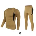 thumbnail image 3 of Guardurnaity Conjunto de ropa interior térmica para hombre y mujer, para correr, trotar, hacer ejercicio, hacer ejercicio, camisetas de manga larga, Ropa interior Marrón METRO Guardurnaity AP013375-14, 3 of 6