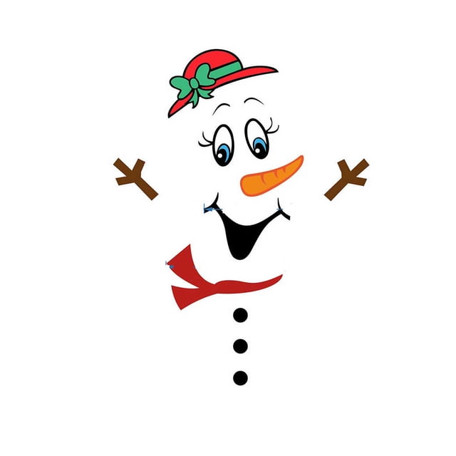Bewildely Calcomanía para puerta de nevera de estilo de dibujos animados con temática de Navidad de Hotel, decoración impermeable para Kits de decoración para fiestas CT030