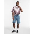 thumbnail image 2 of No Boundaries Striped Rugby Shirt with Short Sleeves, Men's XS-4XLT, 2 of 5