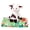 Dairy Cow, variant on Rollee Pollee Plush Moose Farm Friends Hugger and Silk Touch Throw Blanket 40x50 inches, Set for Kids