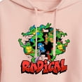thumbnail image 3 of Teenage Mutant Ninja Turtles - Radical Group - Juniors Cropped Pullover Hoodie, 3 of 5