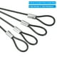 thumbnail image 4 of Uxcell 0.3ft Cable de Seguridad 12 Paquetes Cuerda de Alambre de Acero Inoxidable 0.08" Negro, 4 of 6