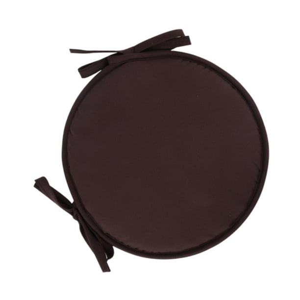 Cojín redondo para silla, portátil, multifunción, para suelo, cojín para asiento de yoga con Café oscuro