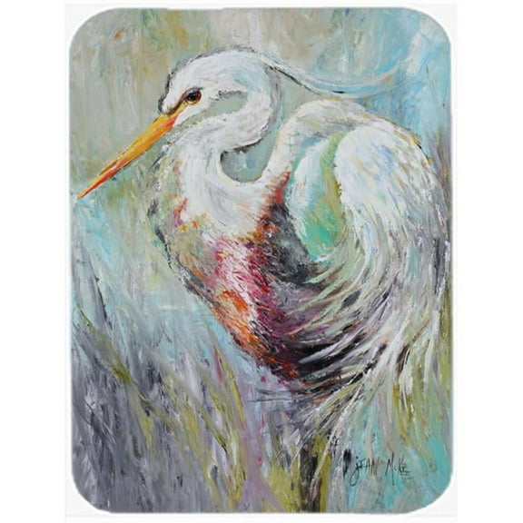 White Egret Mouse Pad, Hot Pad & Trivet