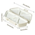 thumbnail image 2 of Contenant de Rangement pour Rouleaux de Riz et Légumes Triangulaire Six en un pour Préparation et Nettoyage Faciles des Repas, Pratique pour la Cuisine, 2 of 6