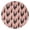 Doberman Heart Pink, variant on 60 Inch Round Flannel Blanket for Adults & Kids, Soft, Cozy, Lightweight, Home, Travel, Indoor & Outdoor,Doberman Heart Red Black White Pattern