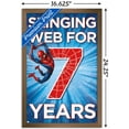 thumbnail image 3 of Marvel Spider-Man - Happy 7th Birthday Wall Poster, 14.725" x 22.375", Framed, 3 of 3