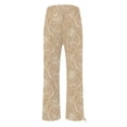 thumbnail image 5 of Women's Print Wide Leg Pants High Waisted Casual Trousers, 5 of 5