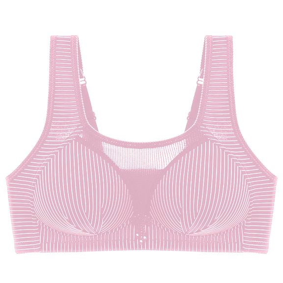 Utoimkio Bras for Women Plus Size Woman's Solid Color Comfortable Hollow Out Perspective Bra Underwear No Rims