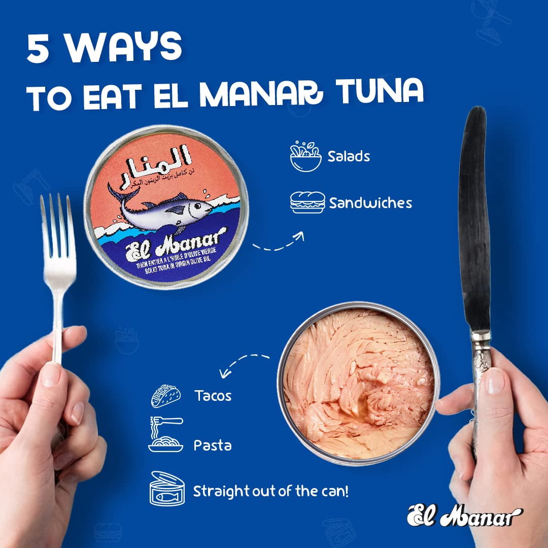 El Manar Whole Tuna In Olive Oil Pink Box - 0.16 Kg