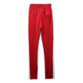 thumbnail image 2 of Ma Croix Mens Track Pants Color Block Three Tone Training Jogger Slim Skinny Fit Active Athletic Casual Sportswear, 2 of 3