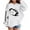 White, variant on Tiijoy Girl's Football Theme Hoodie Soft Sports Hooded Sweatshirt, Sizes 18-24M