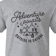 thumbnail image 4 of Inktastic Adventure Awaits Outside in Nature with Tent and Mountains Youth T-Shirt, 4 of 5