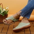 thumbnail image 2 of Women's Wedge Sandals Comfortable Retro Sandals Casual Summer Open Toe Slippers Thick Sole Sandals shikongkuajing, 2 of 6