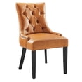 thumbnail image 2 of Modway Regent Solid Wood and Tufted Vegan Leather Dining Chair in Tan, 2 of 8