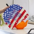 thumbnail image 3 of HELLHERO Distressed US Flag Pattern Teapot Dust Cover Keep Warm Easy to Use & Clean Insulation for Office, 3 of 7