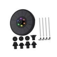 thumbnail image 2 of Colaxi Solar Bird Bath s Solar Powered Water Pump Colorful LED Lights Solar Powered Pump for Garden Fish Tank Pool, 2 of 8