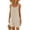 Beige, variant on Women's Casual Loose Fit Sleeveless U Neck Dress Lightweight Comfy Solid Color Shift Dress for Summer Beach Vacation and Everyday Wear