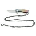 thumbnail image 2 of Mini cuchillo plegable de aleación de titanio para navaja de bolsillo con hoja D2 con llavero y cadena, 2 of 8