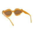 thumbnail image 4 of Womens Unique Nouveau Groovy Haze Cat Eye Plastic Sunglasses Dark Beige - Brown, 4 of 4