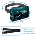 thumbnail image 3 of Whales Lightweight Adjustable Crossbody Fanny Sling Bag with Extension Strap Unisex, 3 of 7