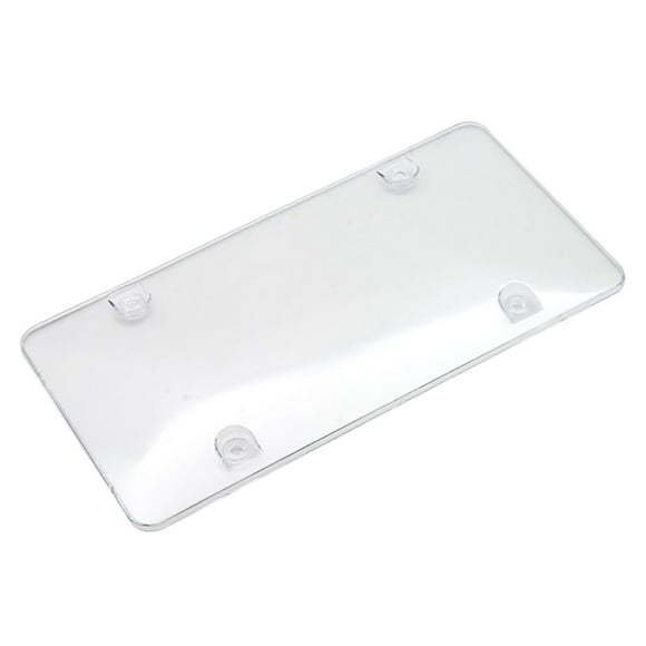 All Weather Clear License Plate Cover Frame Set Universal Fit Standard Plates Durable