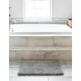 thumbnail image 3 of Rugs.com Bano Luxe Bath Mat Collection Rug – 2' x 3' Pewter Gray Machine Washable Shag Bath Mat, Extra Soft and Absorbent, Non-Slip, Quick Dry, Perfect for Bathroom, 3 of 6