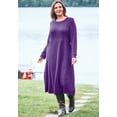 thumbnail image 5 of Woman Within Plus Size Petite Thermal Knit A-Line Dress, 5 of 6