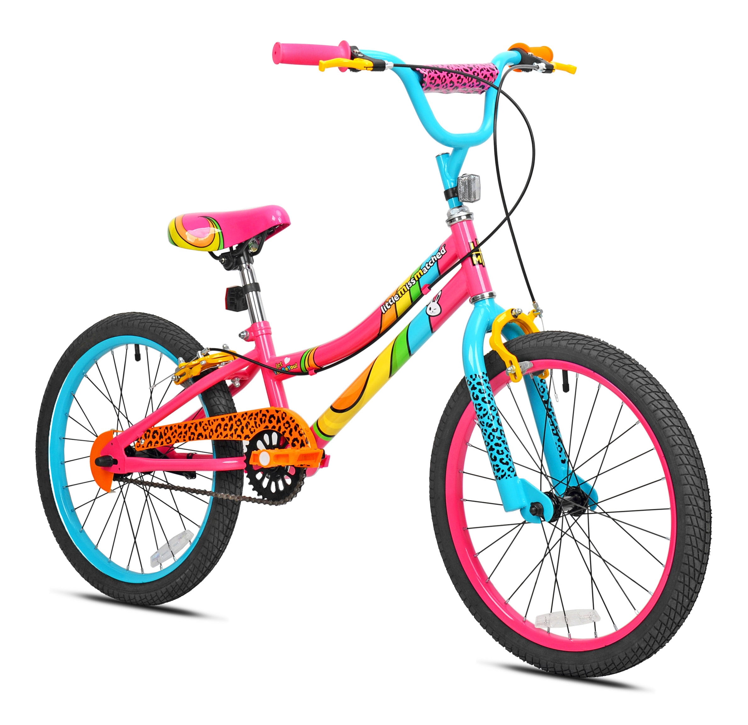 20" LittleMissMatched Wild One, Girls BMX, Multi-Color