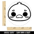 thumbnail image 2 of Charming Kawaii Chibi Duck Goose Face Blushing Cheeks Farm Eggs Rubber Stamp for Scrapbooking Crafting Stamping - Small 3/4 Inch, 2 of 7