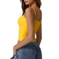 thumbnail image 6 of Womens Camisole Tank Tops Adjustable Spaghetti Straps Top Going Out Sexy Crop Tops Y2K Vacation Outfits, 6 of 6