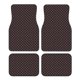 thumbnail image 1 of Balery Red and white polka dots Juego de 4 Alfombrillas para Auto, Revestimientos de Caucho Resistente, Diseño Antideslizante, 1 of 7