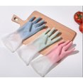 thumbnail image 2 of Guantes de limpieza de goma YONGSHENG 3 pares reutilizables para cocina, 2 of 5