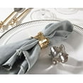 thumbnail image 2 of Fennco Styles Collection Classic Design Napkin Ring - 2 Colors - Set of 4 (Gold), 2 of 2