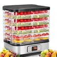 thumbnail image 1 of Deshidratador de alimentos Homdox 8 bandejas sin BPA con temporizador 72H 400W, 1 of 7