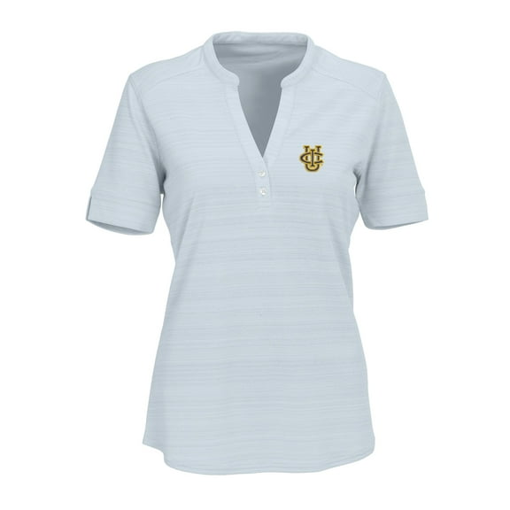 Women's Silver UC Irvine Anteaters Strata Textured Henley Shirt