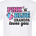 thumbnail image 4 of Inktastic Pink or Blue Grandpa Loves You T-Shirt, 4 of 5