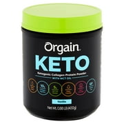 Orgain Vanilla Ketogenic Collagen Protein Powder with MCT Oil, 0.88 lb