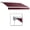Burgundy, variant on 12 ft. Destin with Hood Manual Retractable Awning, Off White - 120 in.