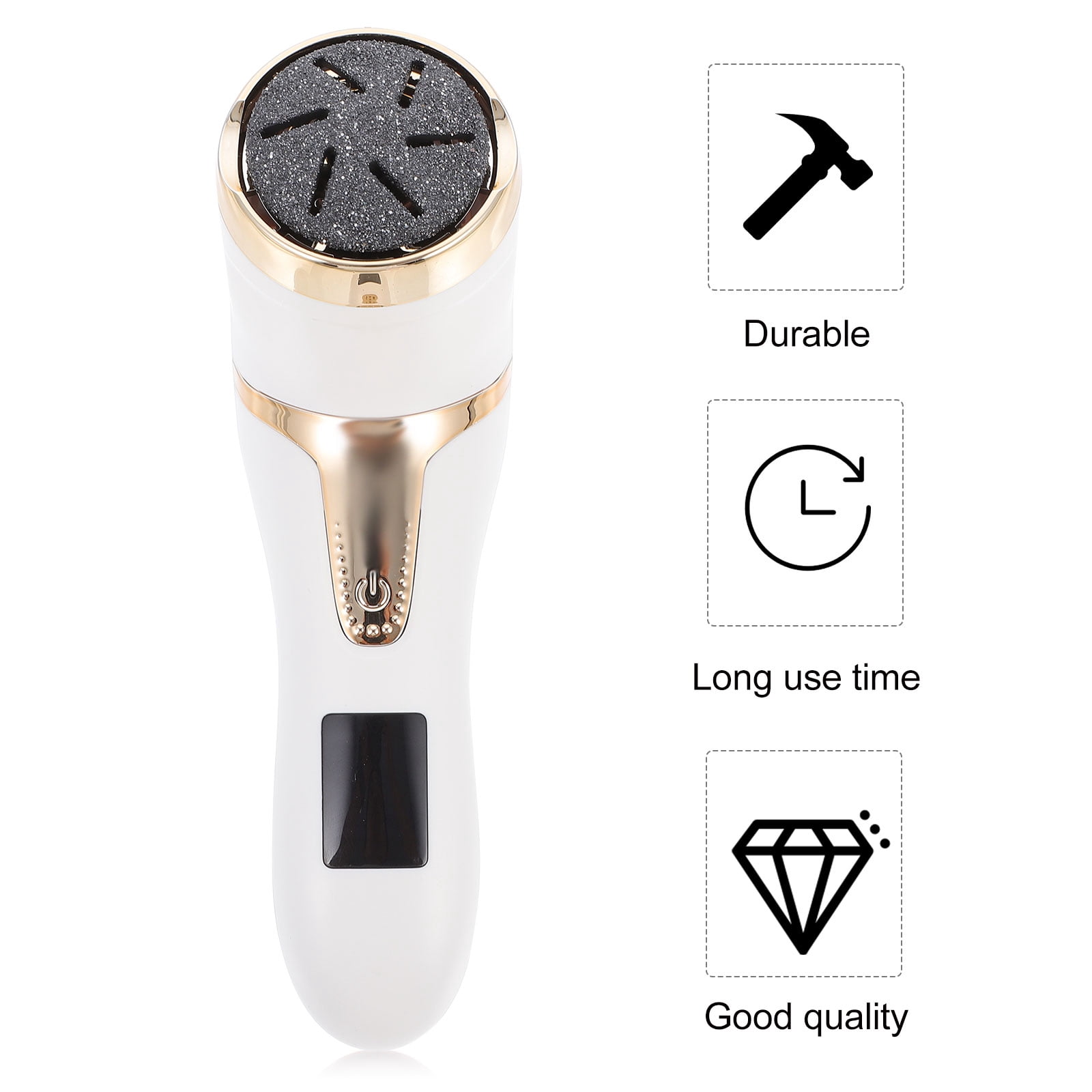 LEORX 1Pack Electric Foot File Pedicure Callus Remover with 3W Power USB Charging for Professional Use