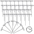 thumbnail image 1 of 100 Pcs Circle Top Landscape Staples, 6 Inch G-Shaped Thickened Galvanized Garden Staples, Rust-Resistant Ground Cover Pins for We, 1 of 7