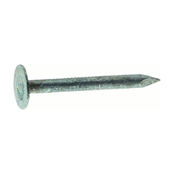 Grip-Rite 5024353 3 in. Roofing Electro-Galvanized Steel Flat Head Nail, Gray - 50 lbs