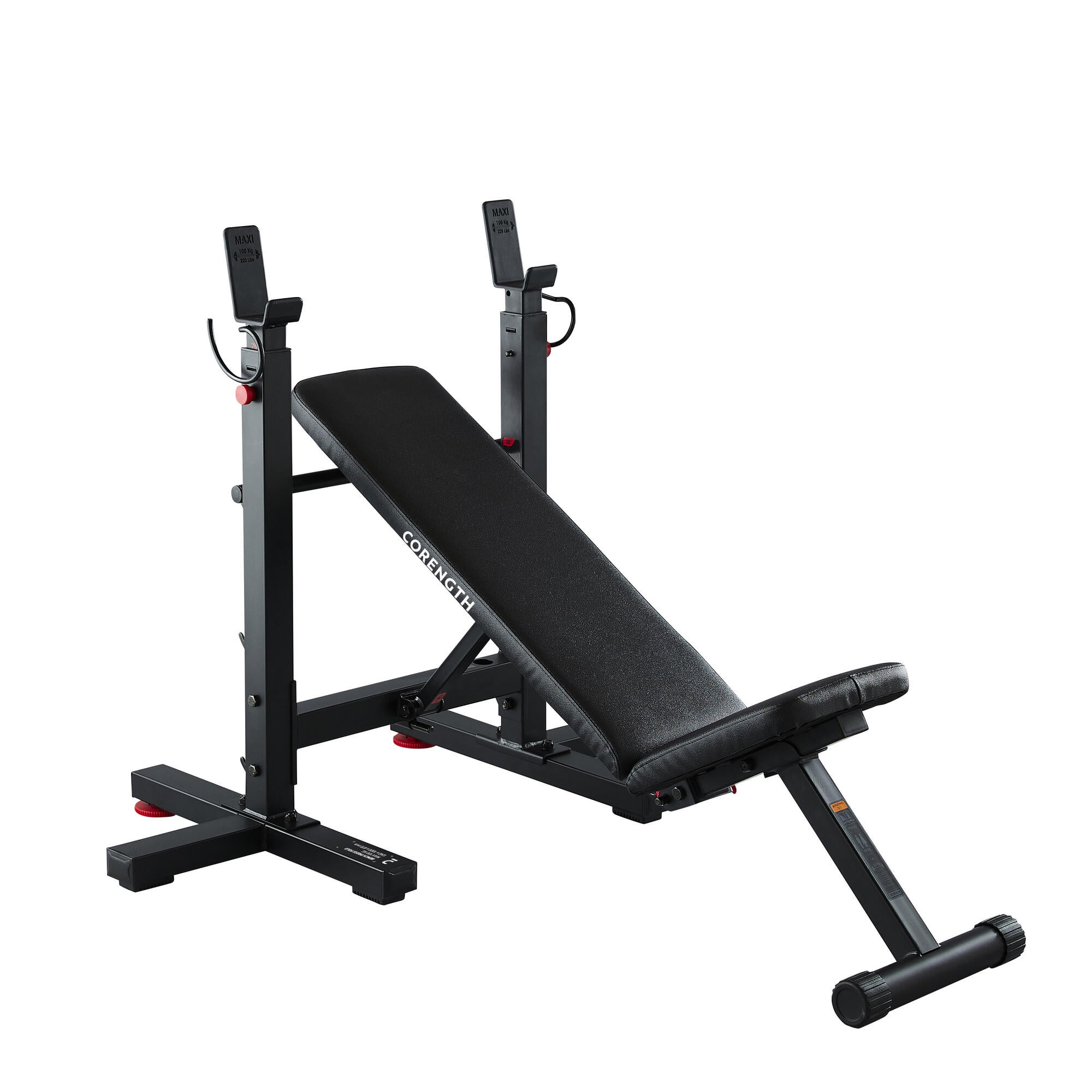 Decathlon Domyos Folding Incline Bench Press With Rack Walmart Com