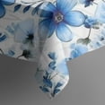 thumbnail image 5 of Pioneer Flower Floral Print Pattern Square Tablecloth,Waterproof Square Table Cover,Wipeable Spillproof Washable Table Cover for Home Kitchen Party Decor 60"x60"(152x152cm), 5 of 6
