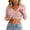 Pink, variant on Tqcoqu Women's Built-in Bra Long Sleeve Ribbed Knit Top,V Neck Fitted Stretch Casual Layering Shirt,2026 Fall Casual Daily Outfits