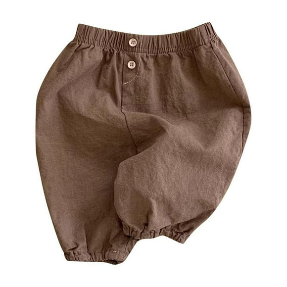 Odeerbi 0-2 Años Niños Niñas Pantalones de Algodón Entrenamiento Atlético Deportes Jogger Pantalones Color Sólido Joggers Sueltos Ligeros