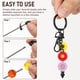 thumbnail image 3 of Homoyoyo 12Ud Kit De Montaje De Llaveros Metálicos Para Decorar Mochilas Con Abalorios Personalizados, 3 of 8