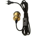 thumbnail image 2 of Casquillo E27 con interruptor, cable de tela de 1,2 metros, cable eléctrico para bombilla/casquillo Edison, lámpara colgante retro/lámpara creativa, adaptador de lámpara, latón vintage, 2 of 5