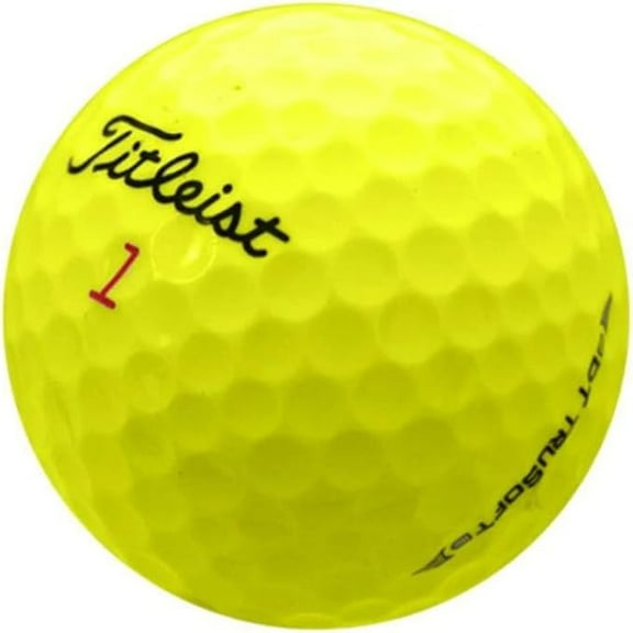 Pre-Owned Titleist DT TruSoft Yellow Golf Balls, Mint / AAAAA Condition, 36 Pack